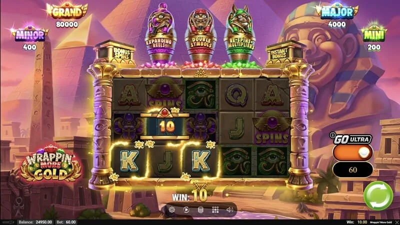 Wrappin' More Gold – výhra v základnej hre