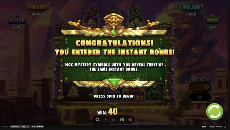 Wrappin' More Gold – spustenie vstavaného kola